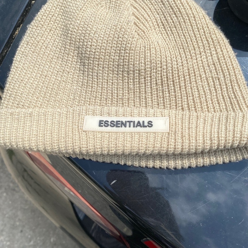 Essentials Tan Knit Beanie